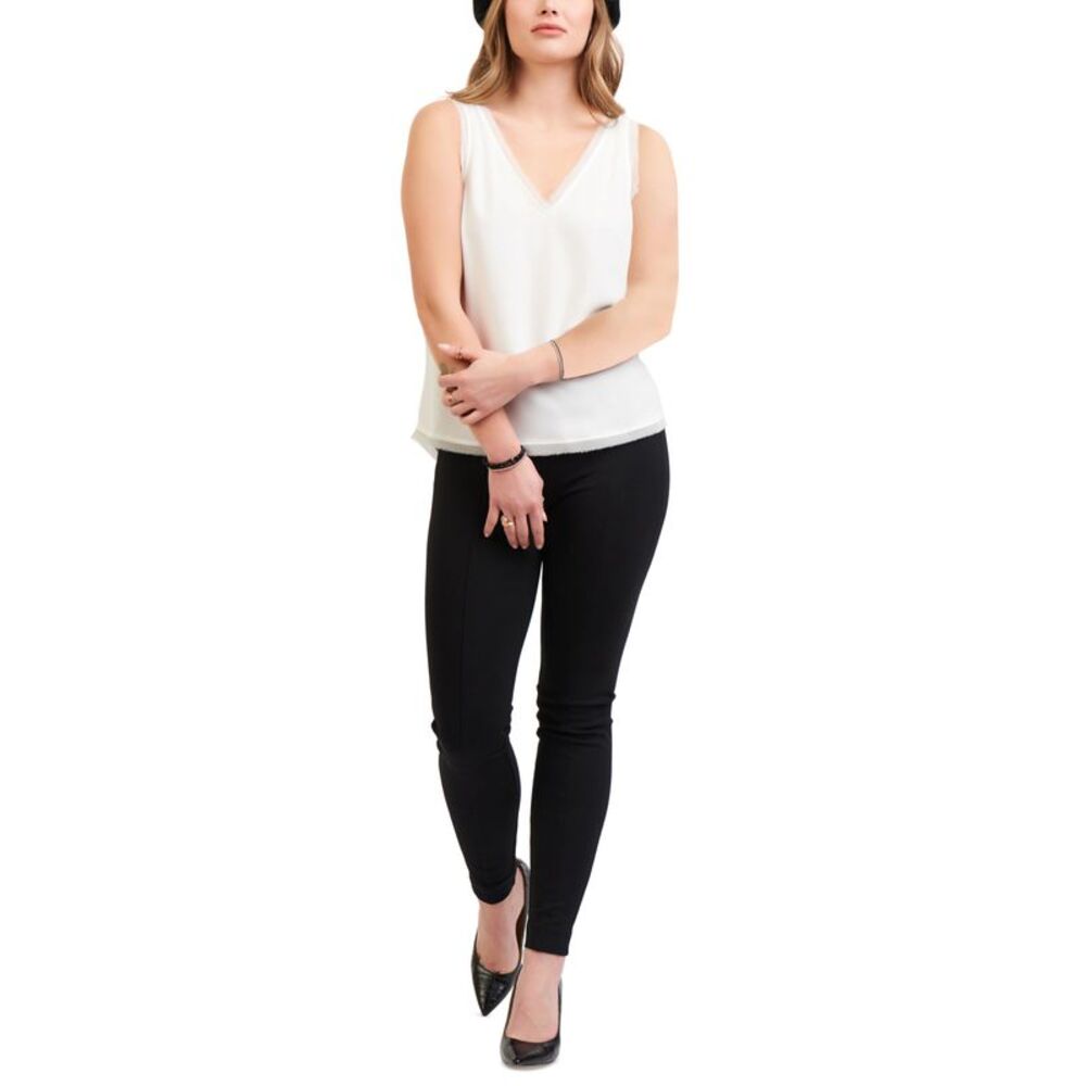 Black Tape Raw Edge Tank Top